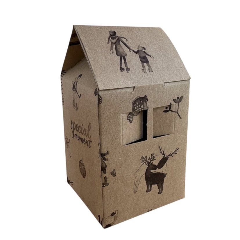 Be Nice ECO box house - Natural brown 3 pcs