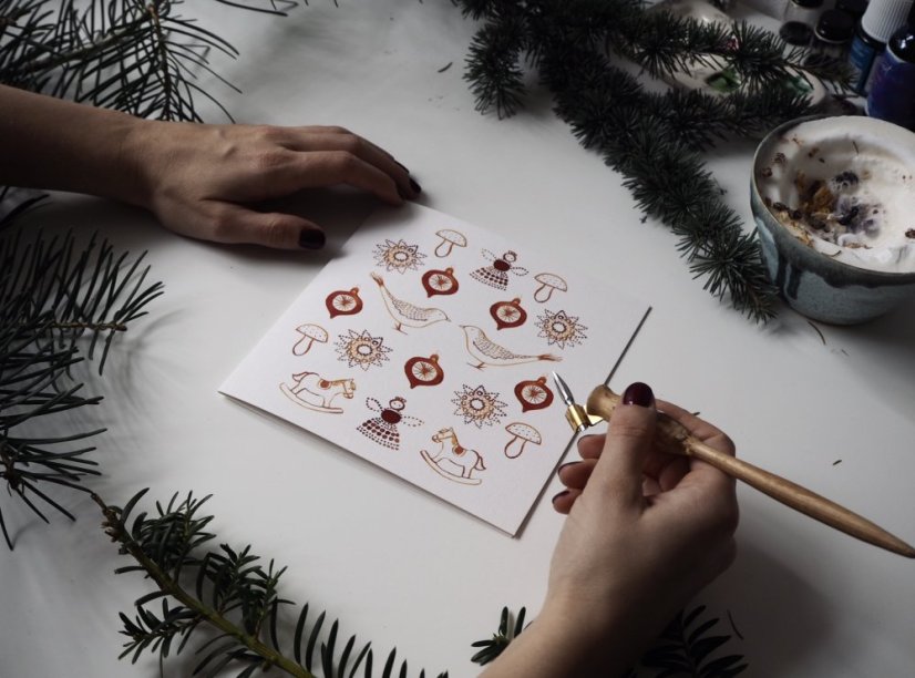 Be Nice ECO Christmas card - Czech Christmas without text