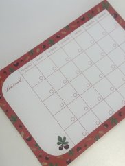 Monthly Calendar with 12 Tear-Off Sheets