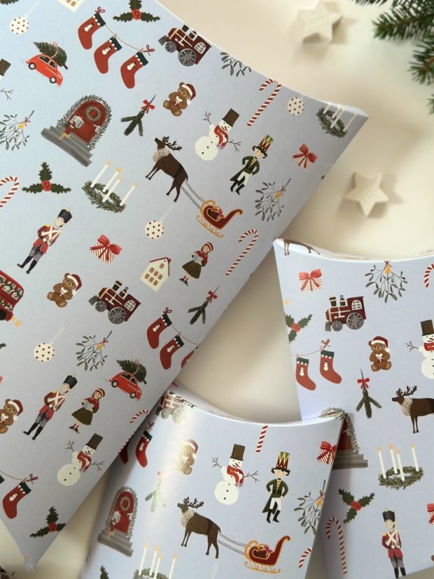 Be Nice EKO Krabička malá Anglická pohádka modrá 3 ks