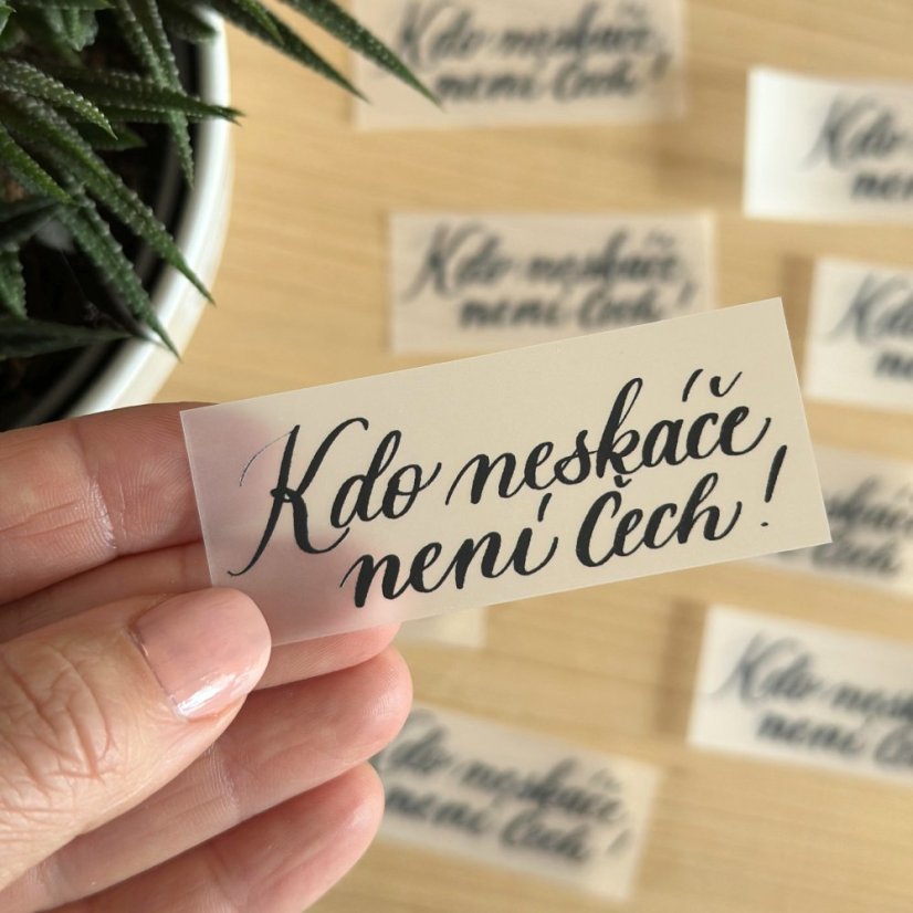 Be Nice Nažehlovačka na textil - Kdo neskáče není čech!