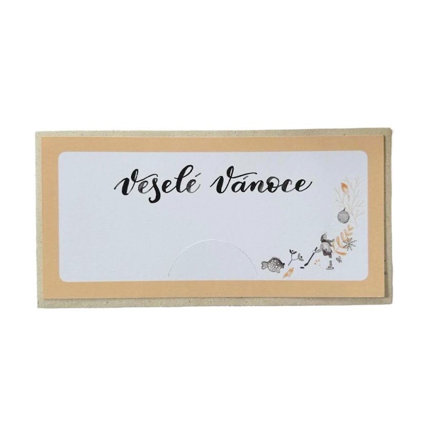 Be Nice EKO obálka na peníze Veselé Vánoce