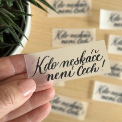 Be Nice Nažehlovačka na textil - Kdo neskáče není čech!
