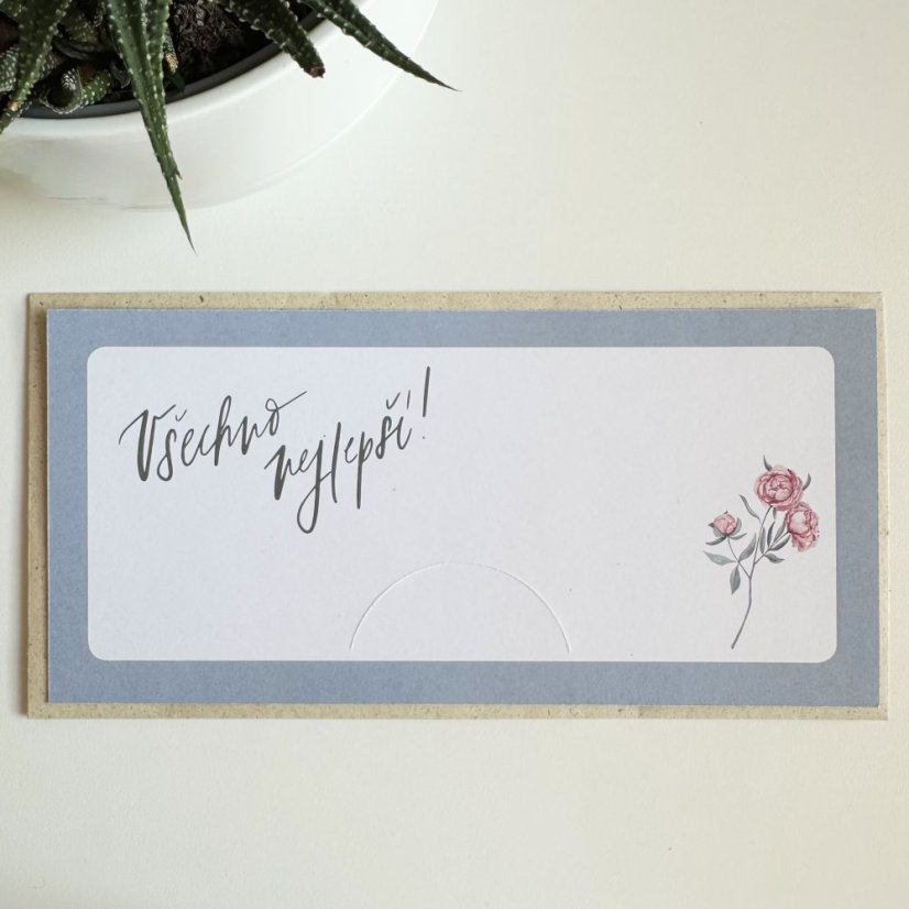 Be Nice EKO obálka na peníze - Všechno nejlepší