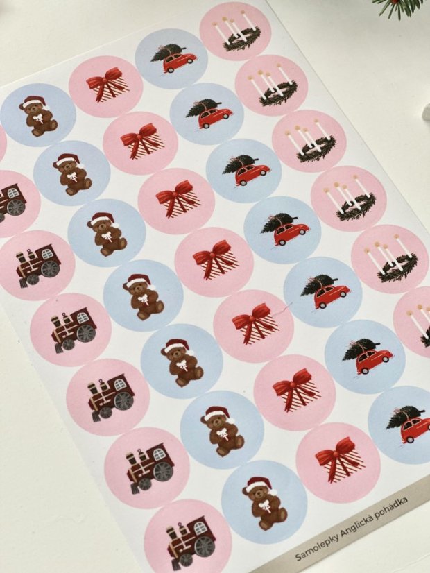 Be Nice ECO Christmas stickers - English fairytale