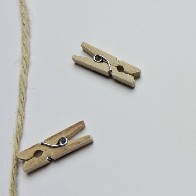 Wooden clips - 10 pcs