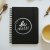 Be Nice Papírový blok černý linkovaný boční vazba A4/A5