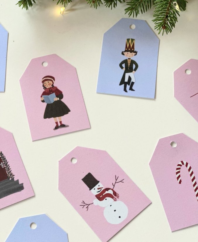 Be Nice ECO Christmas name tags - English fairytale