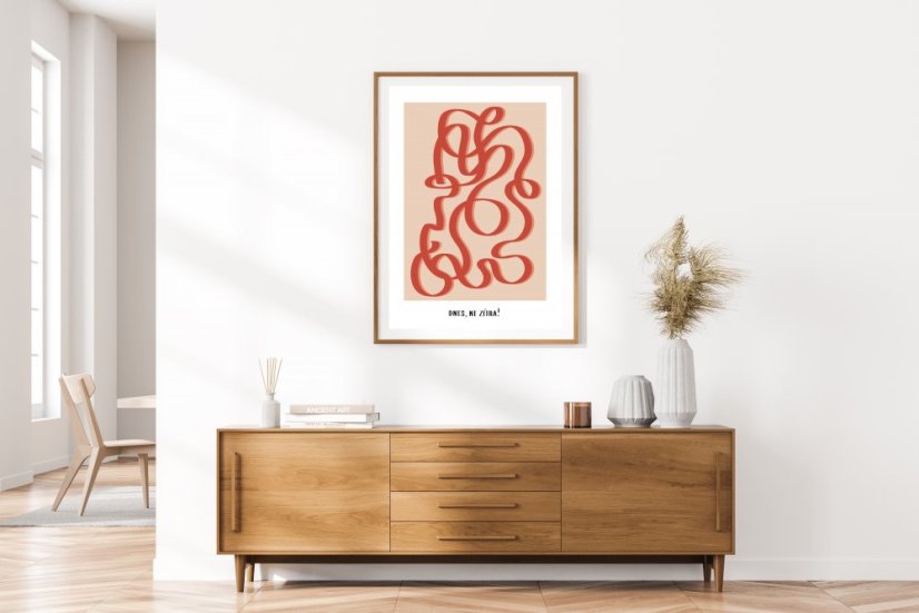 Be Nice signed original print Baťa -  Dnes, ne zítra! - Obraz s rámem či bez: Bez rámu