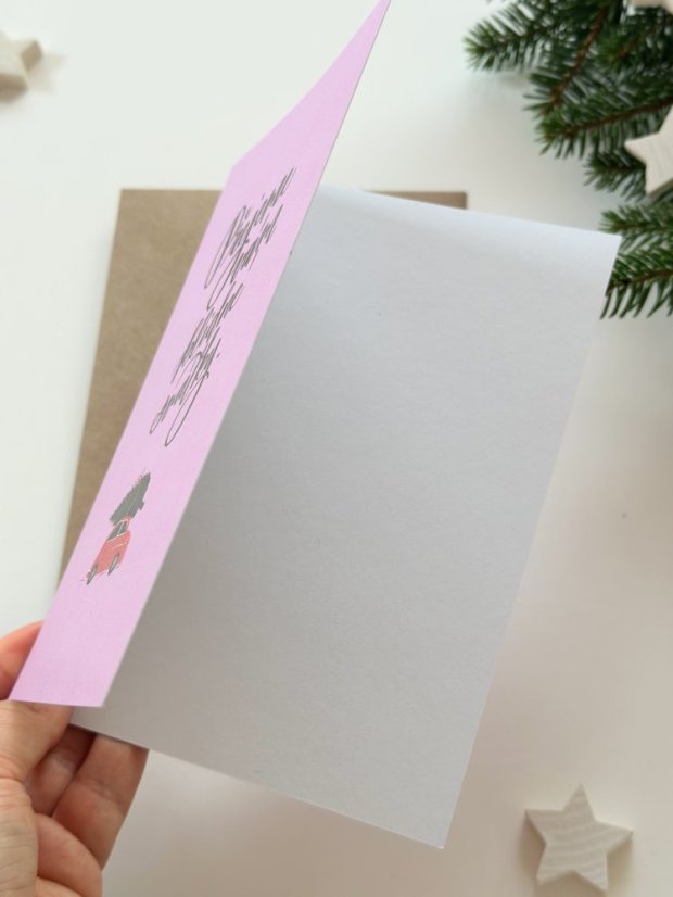 Be Nice ECO Christmas Card – English Fairytale Car