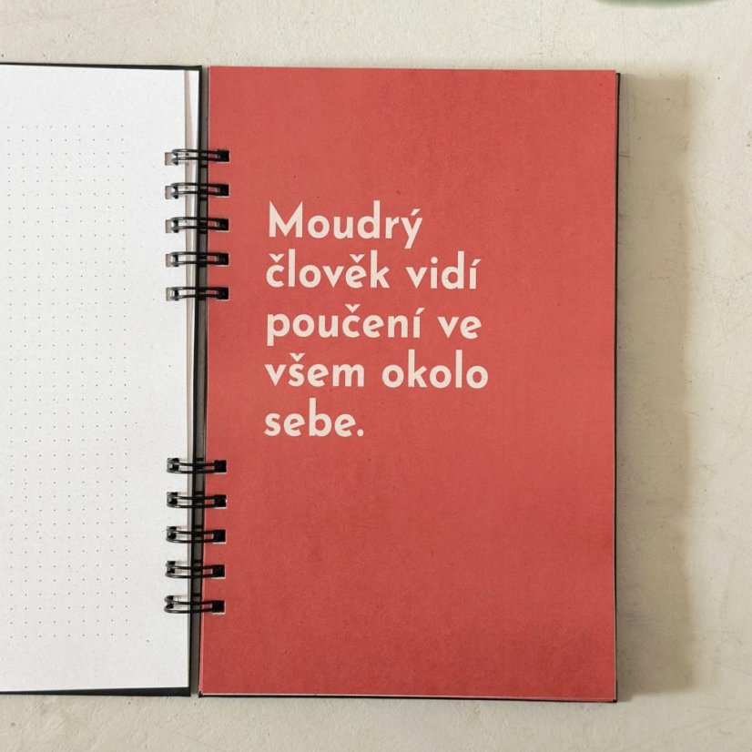 Be Nice EKO Diář 365 SOBĚ - černý s bílým potiskem 2026