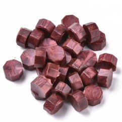 Granulovaný vosk na pečetě - červený