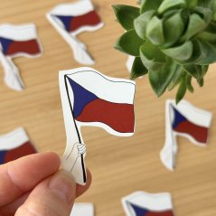 Samolepka - Česká vlajka