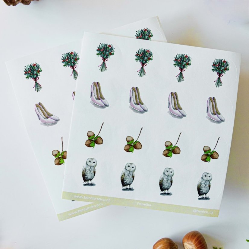 Be Nice Christmas stickers - Cinderella