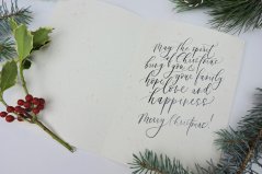 Be Nice EKO vánoční přání Spirit of Christmas černé