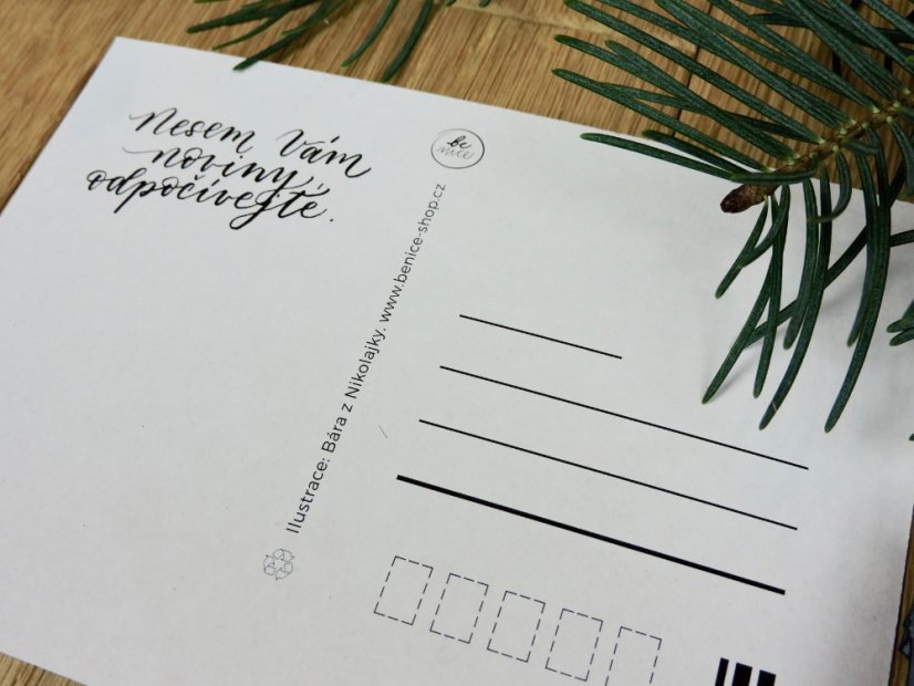 Be Nice ECO Postcard Magical Christmas with text