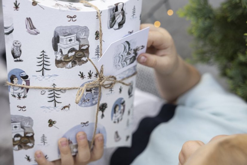 Be Nice ECO Christmas gift box - Cinderella - Size: Střední krabička 21x16x4,5 cm