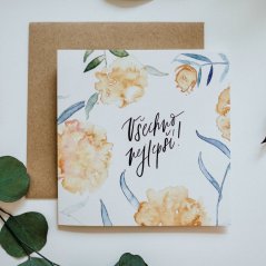 Be Nice Card Peony - Happy Birthday
