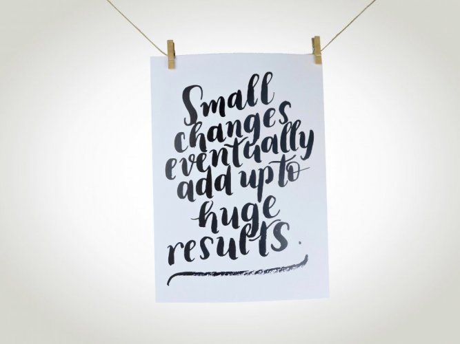 Be Nice Small changes - Velikost: A3 – 297 x 420