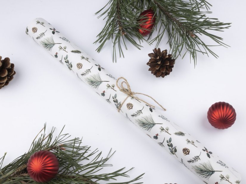 Be Nice ECO Christmas wrapping paper - Pine light - Size: 68 x 47 cm