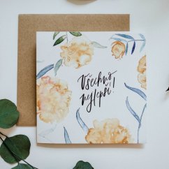 Be Nice Card Peony - Happy Birthday