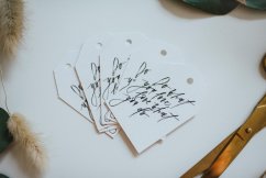 Be Nice Gift Tags – White Script