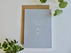 Be Nice card - Eucalyptus with Peony Wonderful Birthday