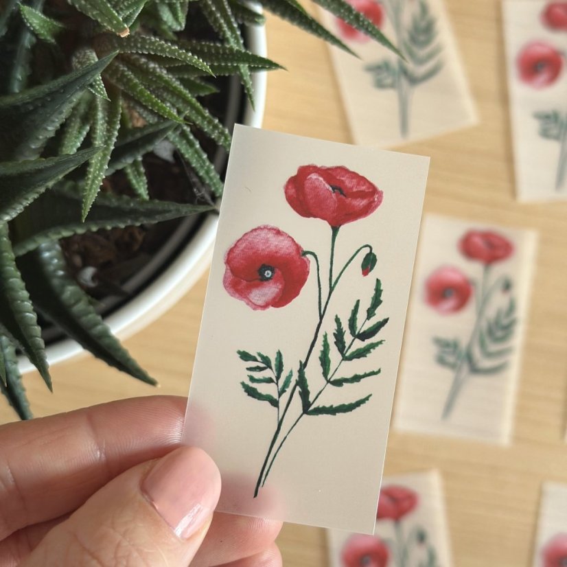 Be Nice Nažehlovačka na textil - Vlčí mák