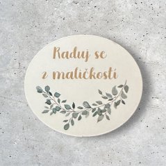 Motivační magnetka na lednici - Raduj se z maličkostí