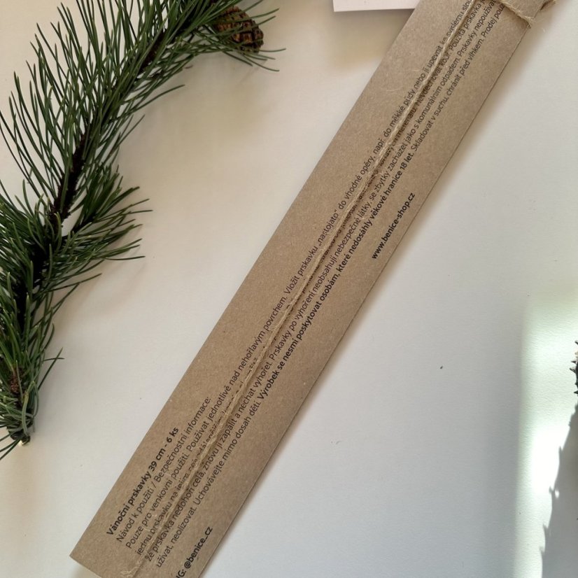 Be Nice Vánoční prskavky 39 cm - Maminko ty nám jenom hoříš - 6 ks