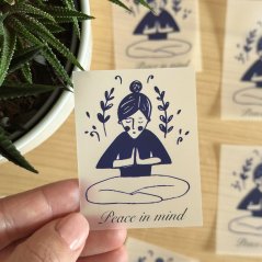 Be Nice Iron-On Patch for Textile – Yoga – Peace in Mind