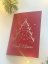 Be Nice ECO Christmas card with a tree - red