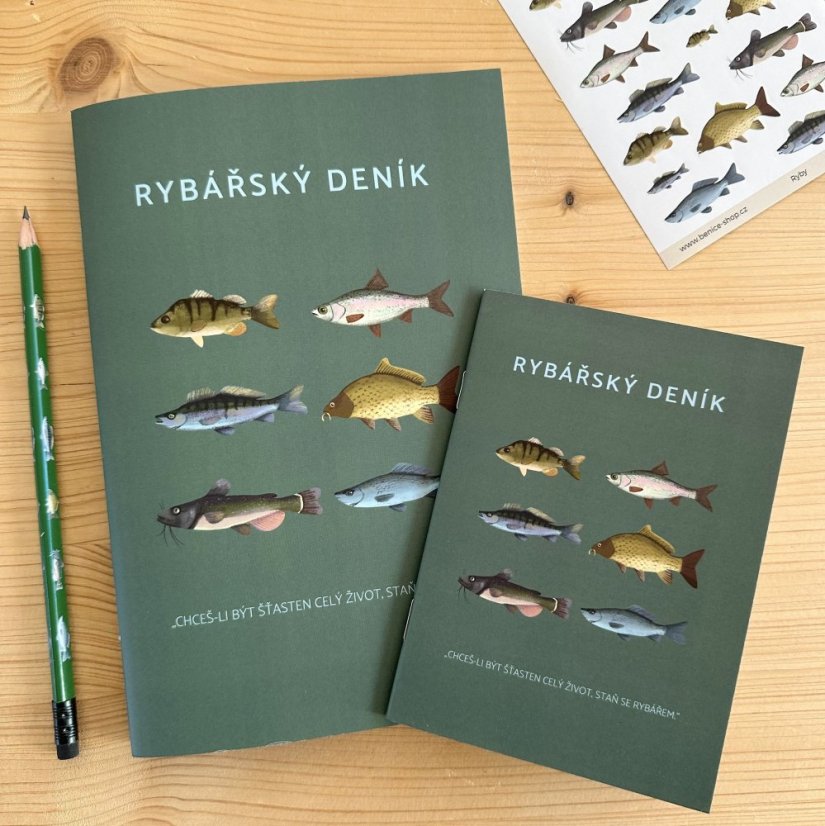 Be Nice ECO Fishing diary - Velikost sešitu: A5