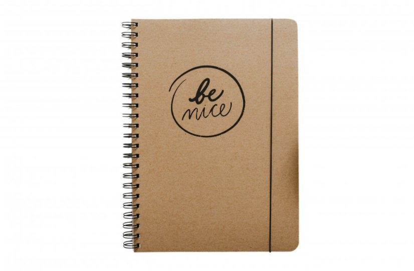 Be Nice Paper Notebook Natural Lined Side Binding A4/A5