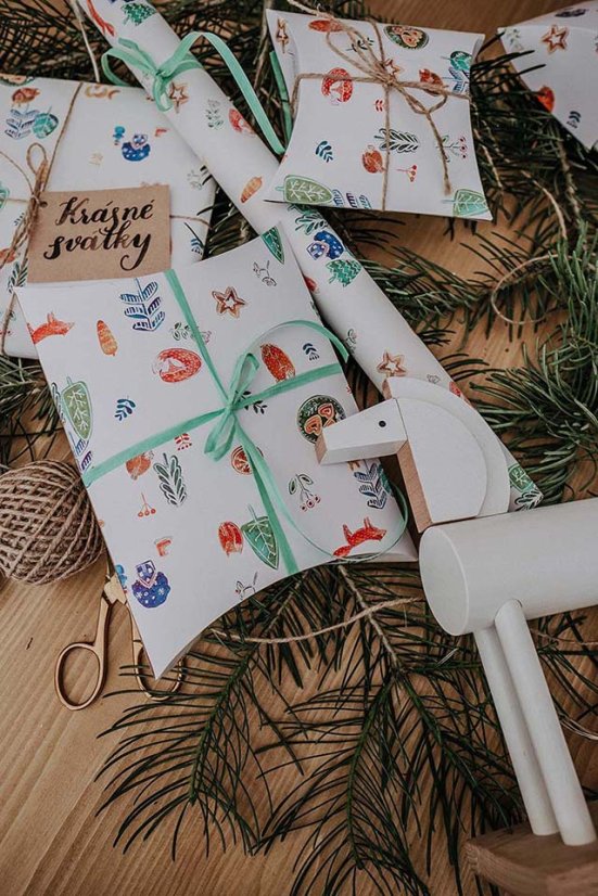 Be Nice ECO Family Christmas wrapping set