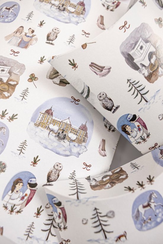 Be Nice ECO Christmas gift box - Cinderella - Size: Střední krabička 21x16x4,5 cm