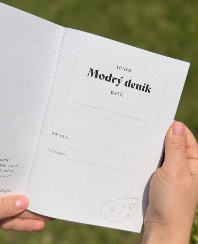 Be Nice EKO Modrý deník pro děti