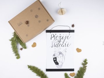 Plakát s magnetickou lištou