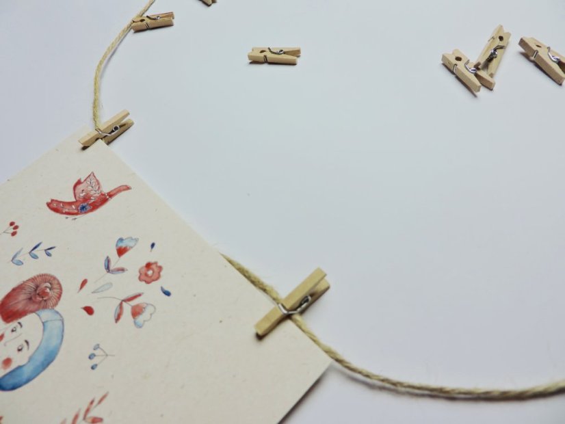 Wooden clips - 10 pcs