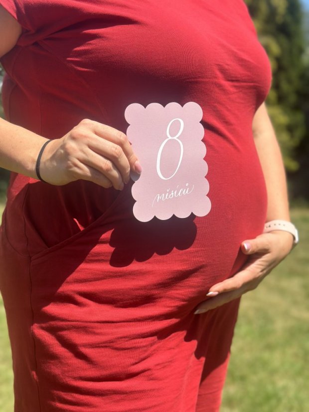 Be Nice ECO Pregnant and Baby Milestone Cards pink