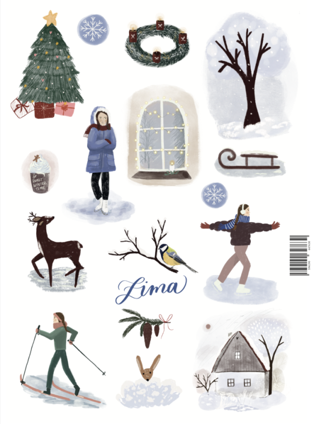 Be Nice Samolepky - Zima Be Nice Samolepky - Zima