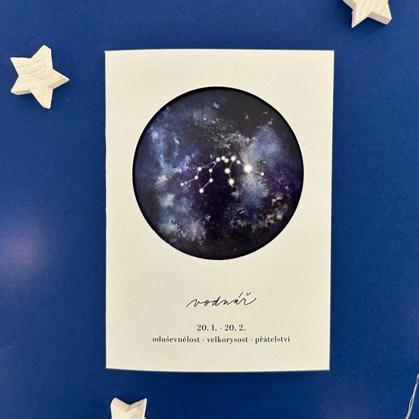 Be Nice Card Zodiac Sign – Aquarius