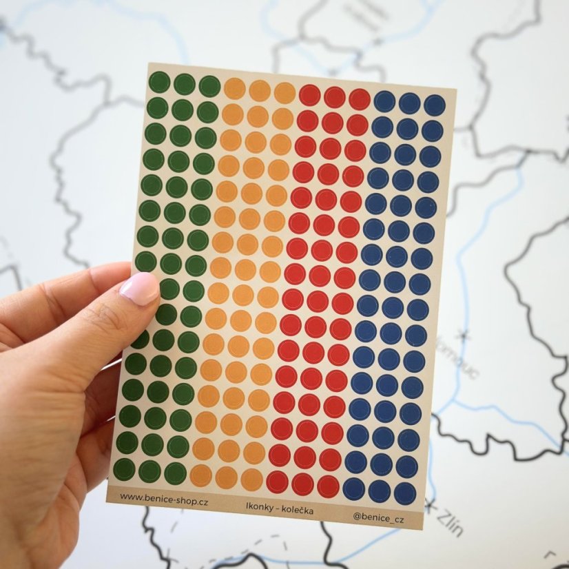 Be Nice EKO mapa České republiky - velikost A2
