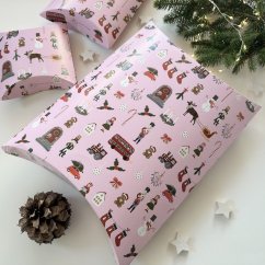 Be Nice EKO Krabička velká Anglická pohádka růžová 3 ks