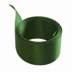 Satin ribbon 5 m - green