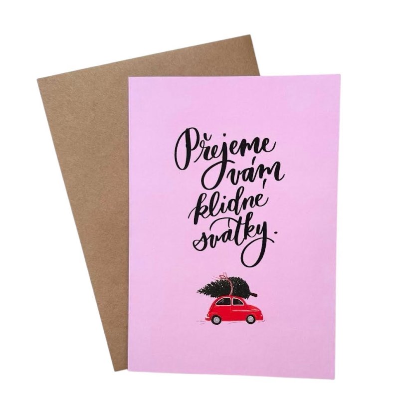 Be Nice ECO Christmas Card – English Fairytale Car