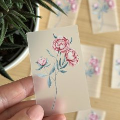 Be Nice Iron-On Patch for Textile – Peony