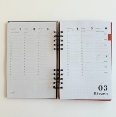 Be Nice ECO Diary 365 SOBĚ - black 2027