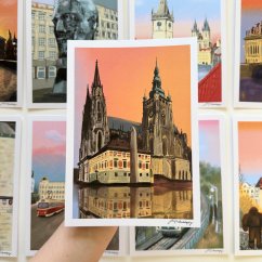 Be Nice EKO plakát Prague Secrets Katedrála svatého Víta A4 a A5