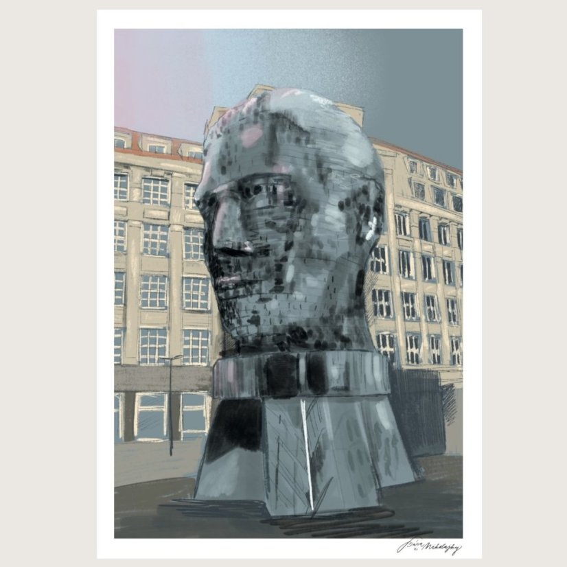 Be Nice ECO poster Prague secrets Franz Kafka A4 and A5